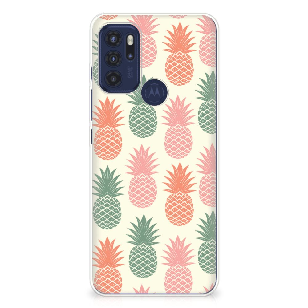 Motorola Moto G60s Siliconen Case Ananas
