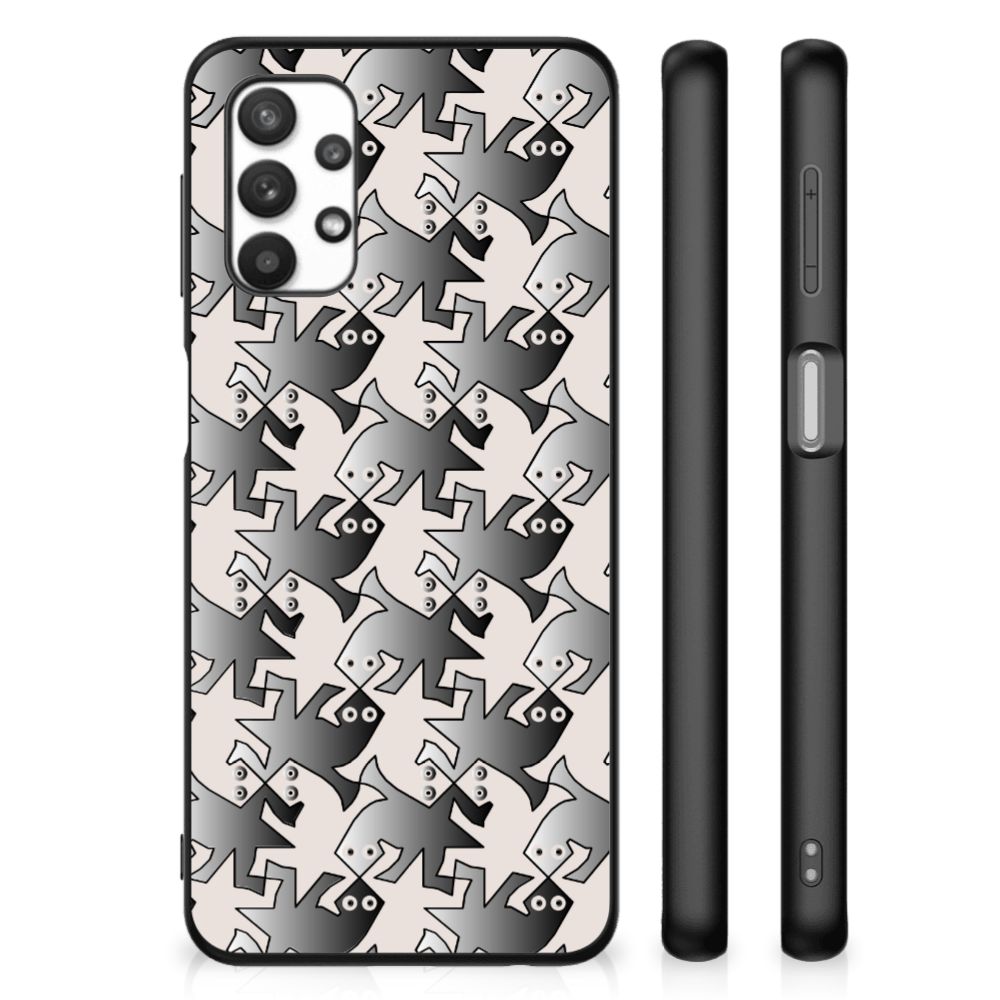 Samsung Galaxy A32 5G Dierenprint Telefoonhoesje Salamander Grey B2C Telecom