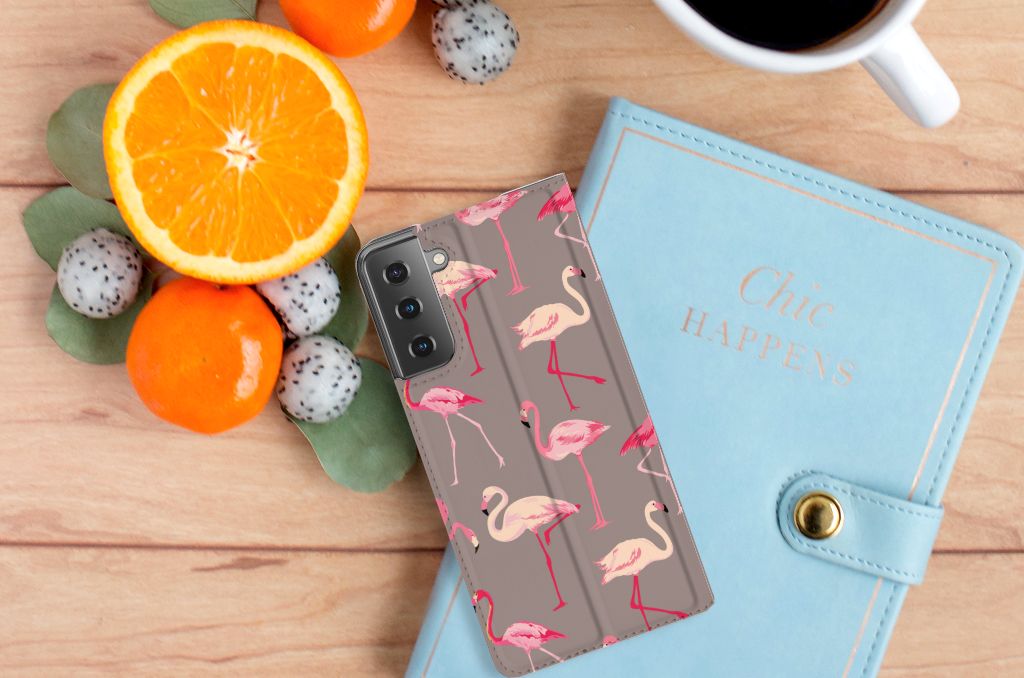 Samsung Galaxy S21 Plus Hoesje maken Flamingo - B2C Telecom