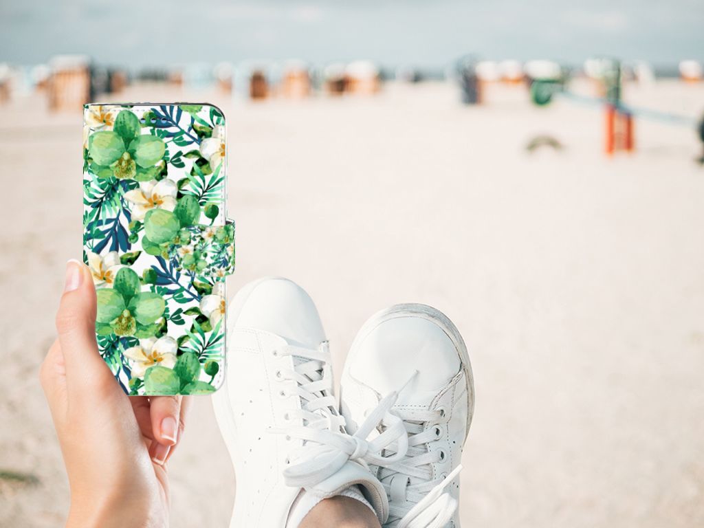 Samsung Galaxy S9 Hoesje Orchidee Groen