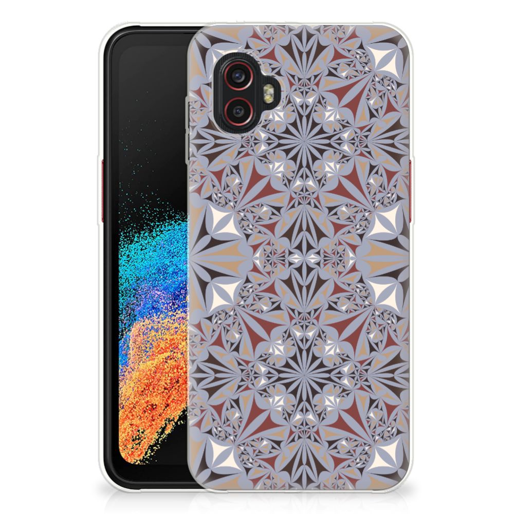 Samsung Galaxy Xcover 6 Pro TPU Siliconen Hoesje Flower Tiles