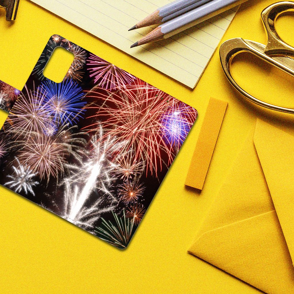 Samsung Galaxy A02s | M02s Wallet Case met Pasjes Vuurwerk