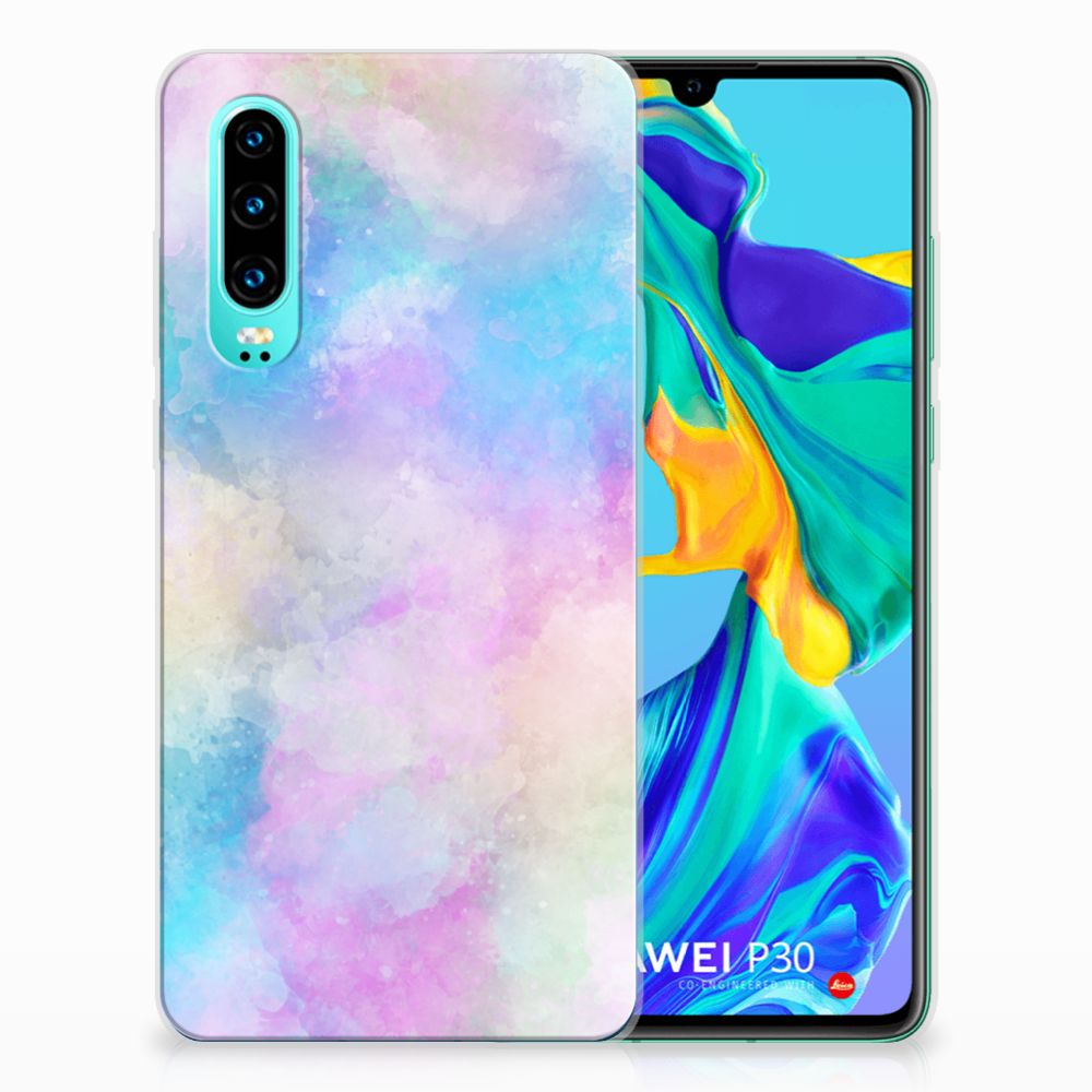 Hoesje maken Huawei P30 Watercolor Light