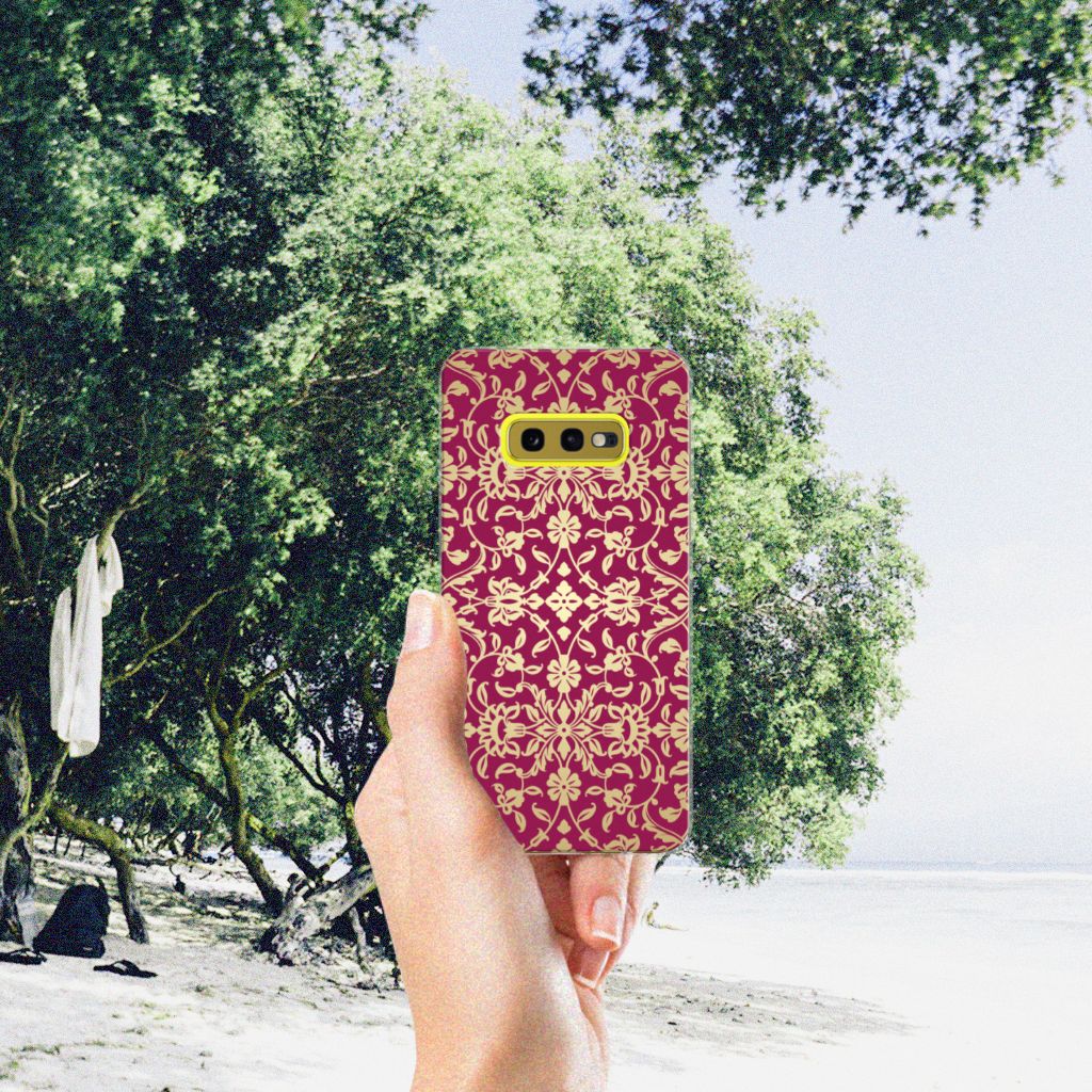 Siliconen Hoesje Samsung Galaxy S10e Barok Pink