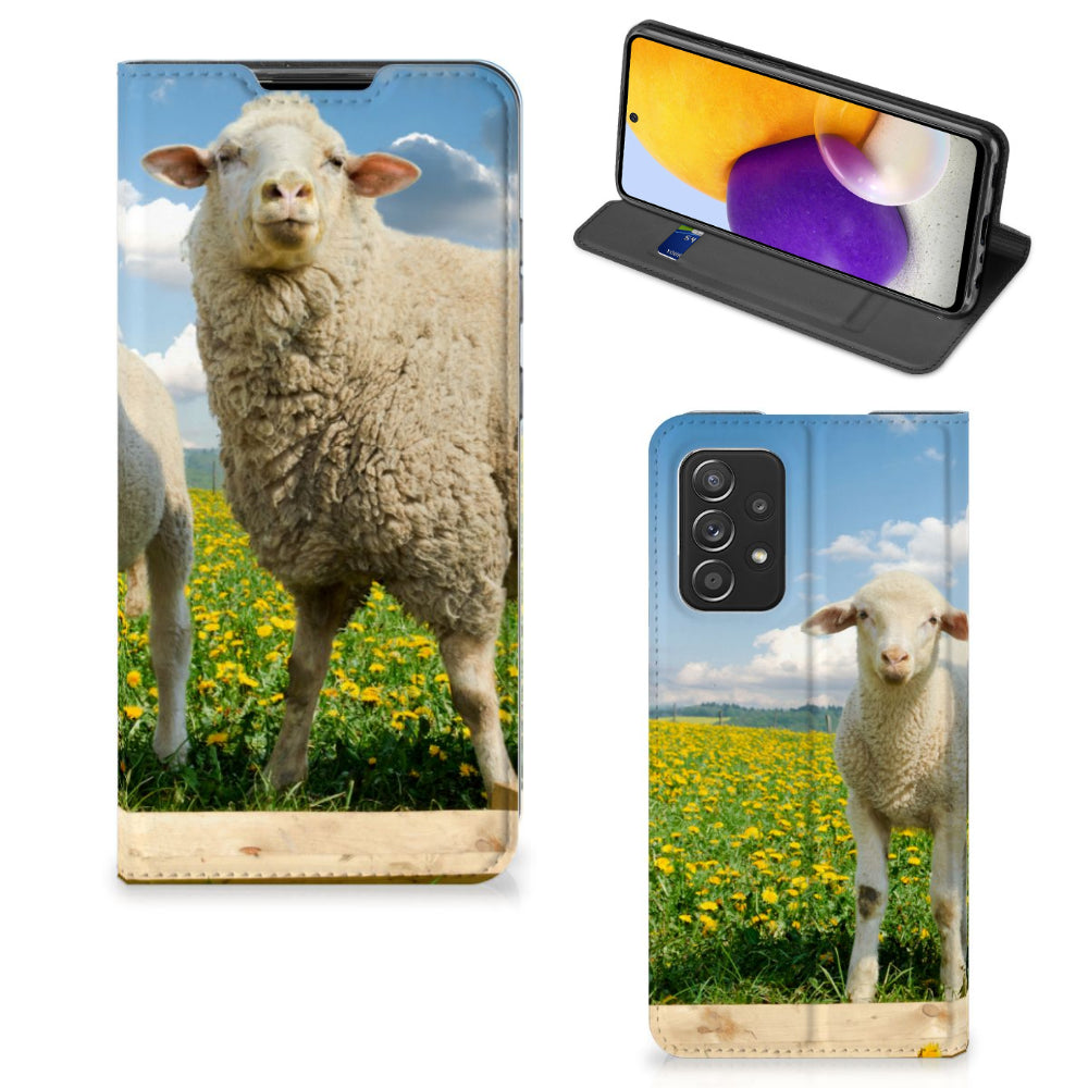 Samsung Galaxy A72 (5G/4G) Hoesje maken Schaap en Lammetje