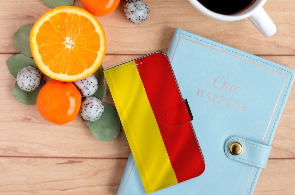 OPPO Find X3 Lite Bookstyle Case Belgische Vlag