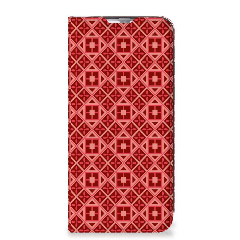Samsung Galaxy M31 Hoesje met Magneet Batik Rood - B2C Telecom