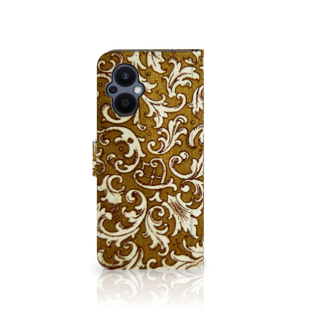 Wallet Case OPPO Reno 8 Lite | OnePlus Nord N20 Barok Goud
