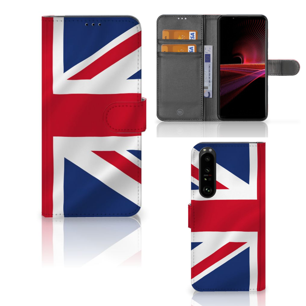 Sony Xperia 1 III Bookstyle Case Groot-Brittannië