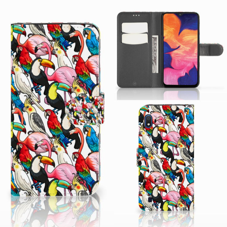 Samsung Galaxy A10 Telefoonhoesje met Pasjes Birds
