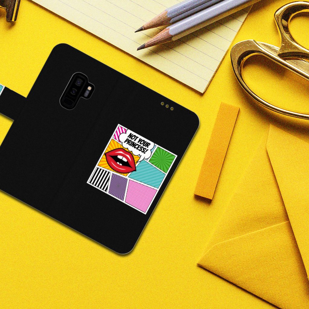 Samsung Galaxy S9 Plus Wallet Case met Pasjes Popart Princess