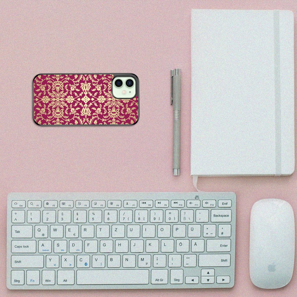 Hoesje TPU iPhone 12 Mini Barok Pink B2C Telecom