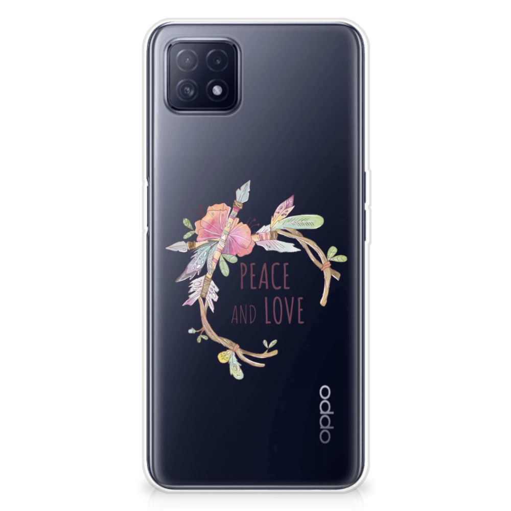 OPPO A53 5G | OPPO A73 5G Telefoonhoesje met Naam Boho Text