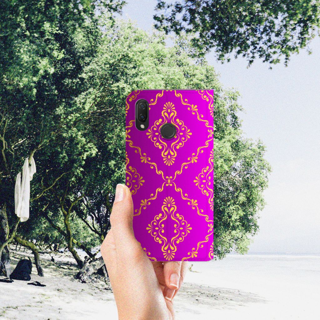 Telefoon Hoesje Huawei P Smart Plus Barok Roze