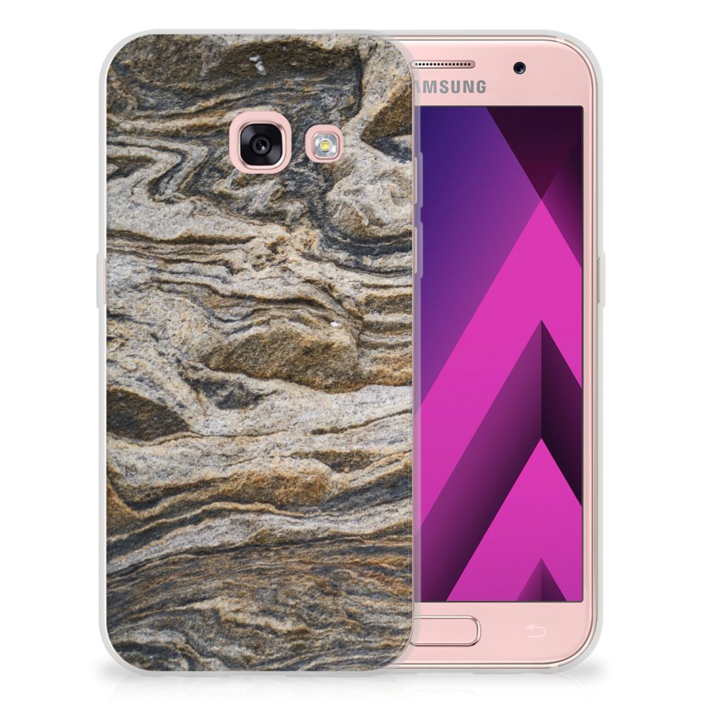 Samsung Galaxy A3 2017 TPU Siliconen Hoesje Steen