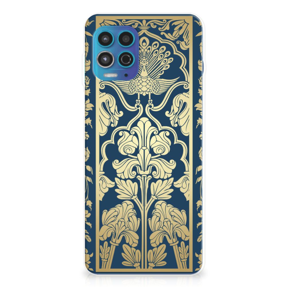 Motorola Moto G100 TPU Case Beige Flowers