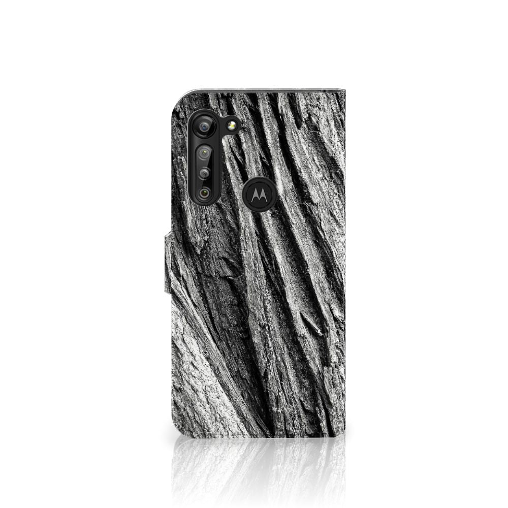 Book Style Case Motorola G8 Power Boomschors Grijs