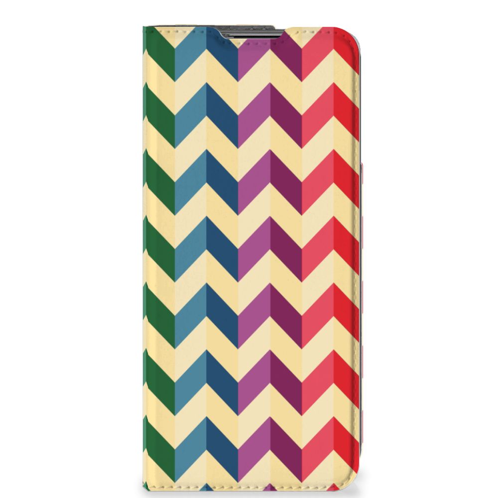 OnePlus Nord CE 2 5G Hoesje met Magneet Zigzag Multi Color - B2C Telecom