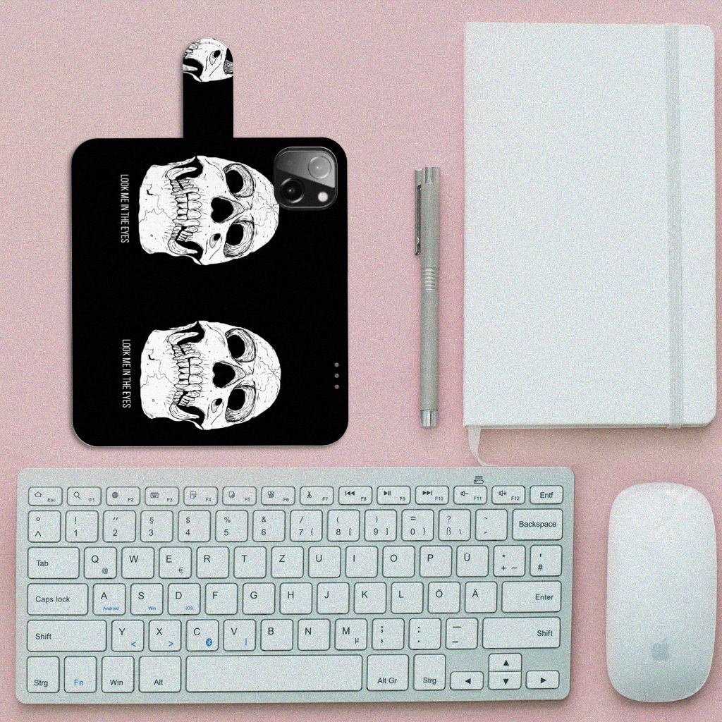 Telefoonhoesje met Naam iPhone 13 Mini Skull Eyes