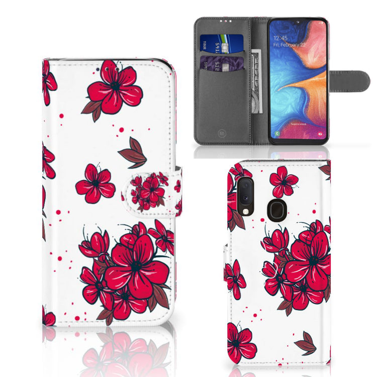 Samsung Galaxy A20e Hoesje Blossom Red