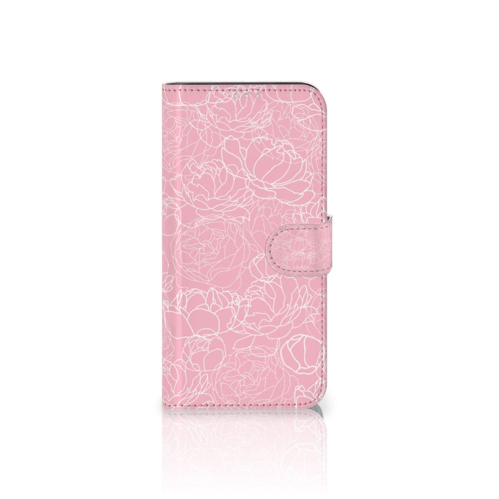 Motorola G8 Power Hoesje White Flowers
