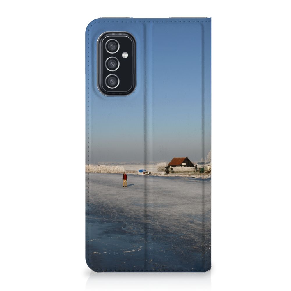 Samsung Galaxy M52 Book Cover Schaatsers - B2C Telecom