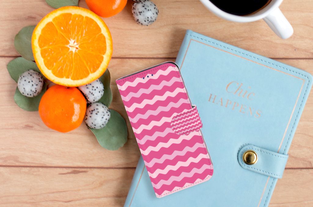 Samsung Galaxy S10e Telefoon Hoesje Waves Pink