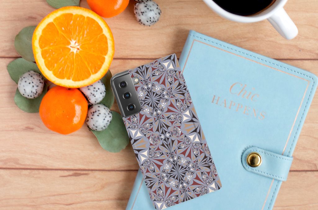 Samsung Galaxy S21 Plus Standcase Flower Tiles - B2C Telecom