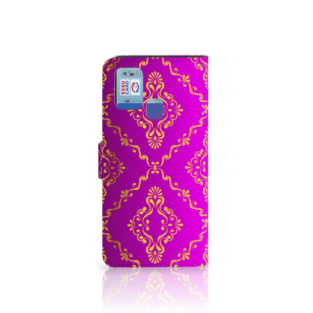 Wallet Case Samsung Galaxy M31 Barok Roze