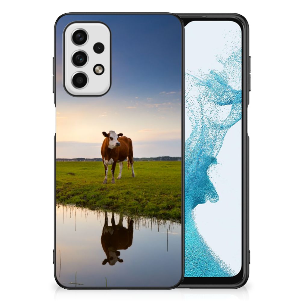 Samsung Galaxy A23 Dierenprint Telefoonhoesje Koe B2C Telecom