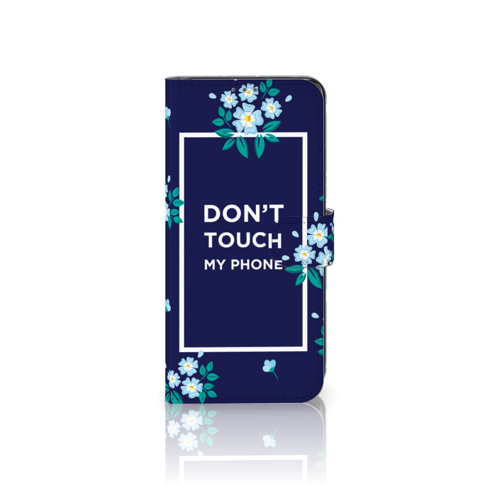 Samsung Galaxy A32 5G Portemonnee Hoesje Flowers Blue DTMP