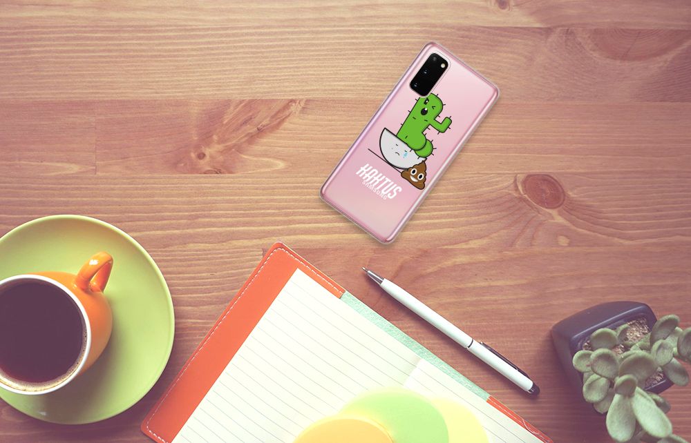 Samsung Galaxy S20 Telefoonhoesje met Naam Cactus Poo B2C Telecom