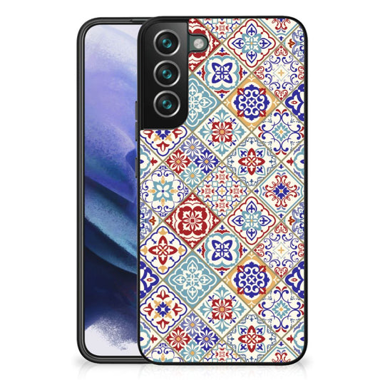 Samsung Galaxy S22 Plus Marmeren Print Telefoonhoesje Tiles Color