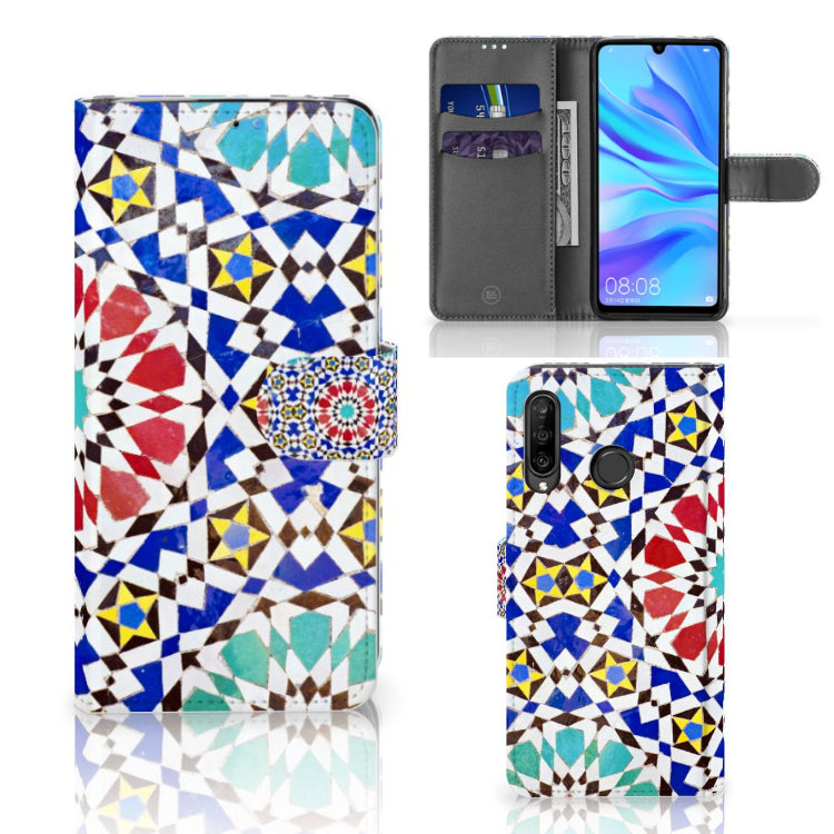 Huawei P30 Lite (2020) Bookcase Mozaïek