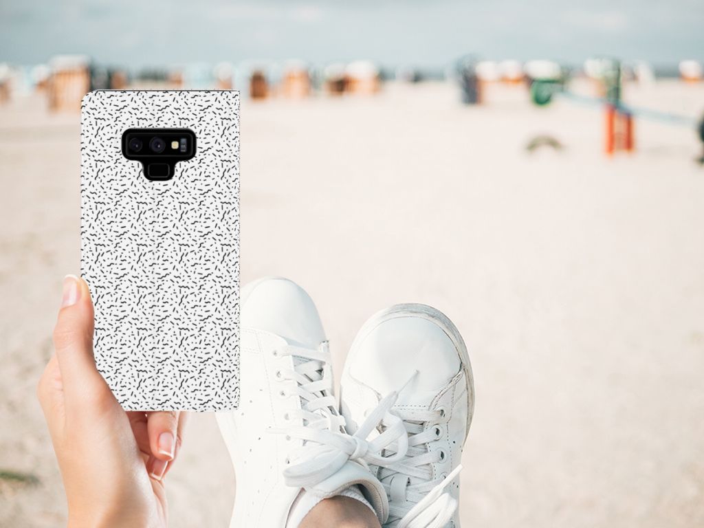 Samsung Galaxy Note 9 Hoesje met Magneet Stripes Dots