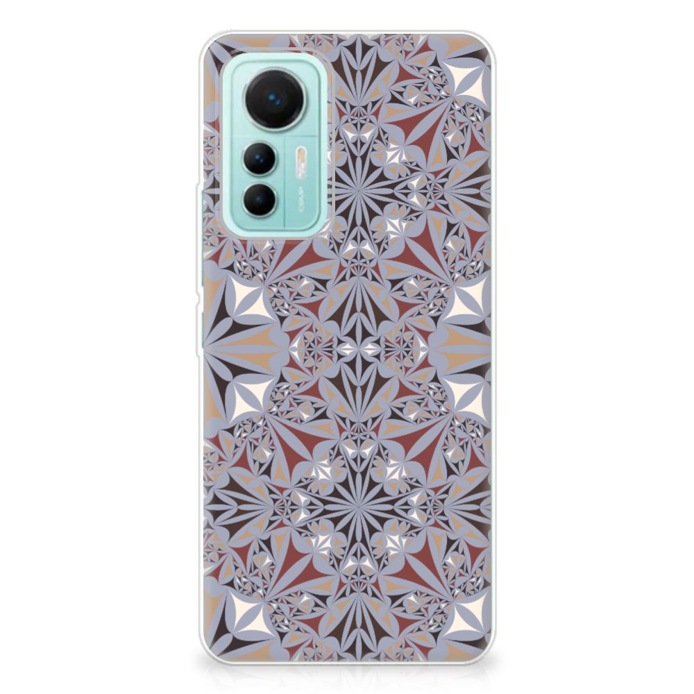 Xiaomi 12 Lite TPU Siliconen Hoesje Flower Tiles B2C Telecom