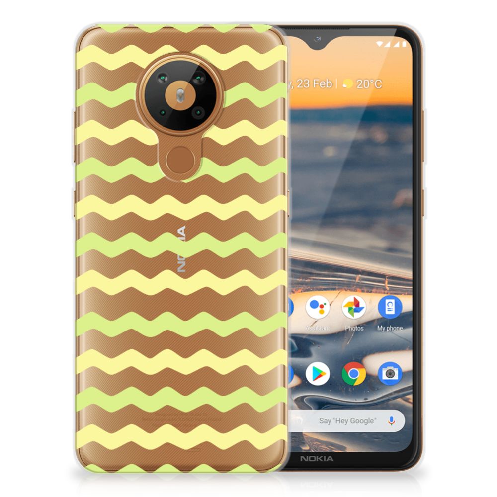 Nokia 5.3 TPU bumper Waves Yellow B2C Telecom