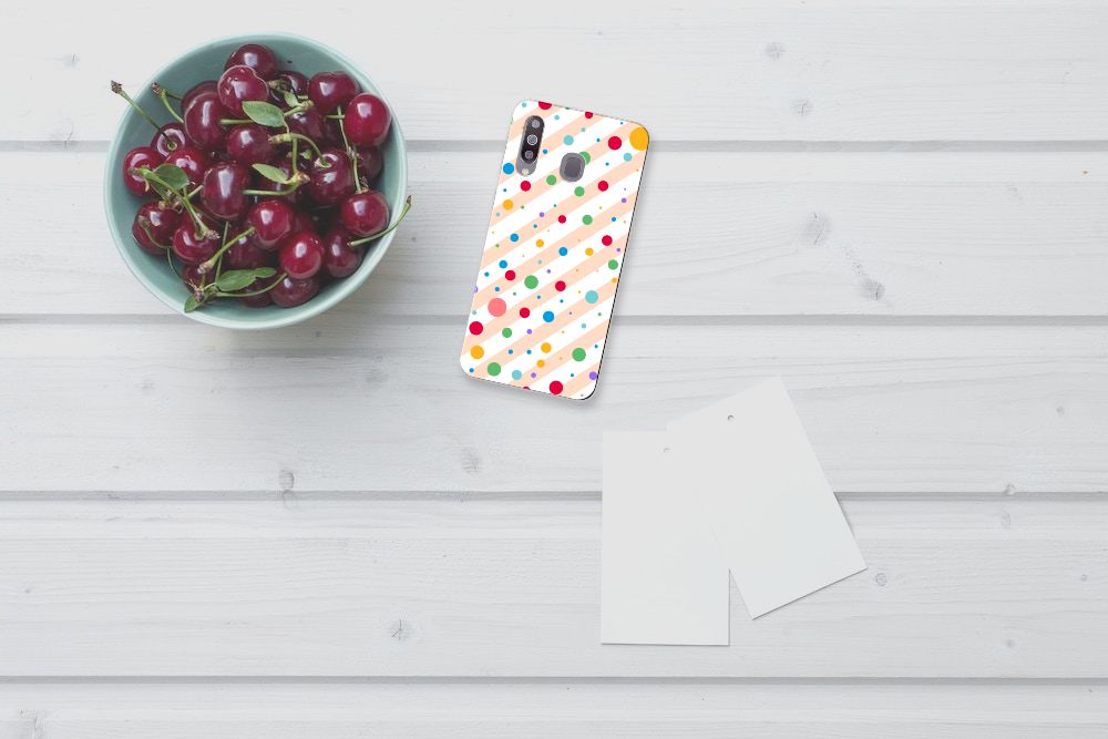 Samsung Galaxy M30 TPU bumper Dots