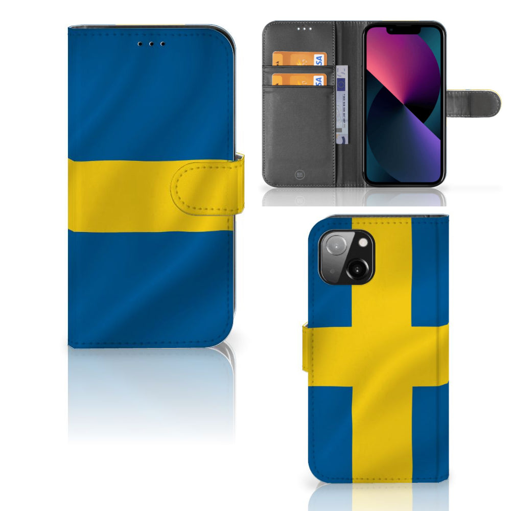 Apple iPhone 13 Bookstyle Case Zweden
