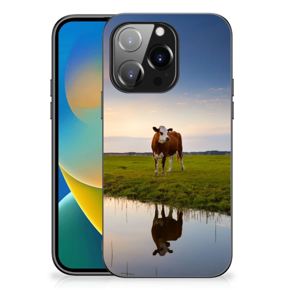 iPhone 14 Pro Dierenprint Telefoonhoesje Koe B2C Telecom