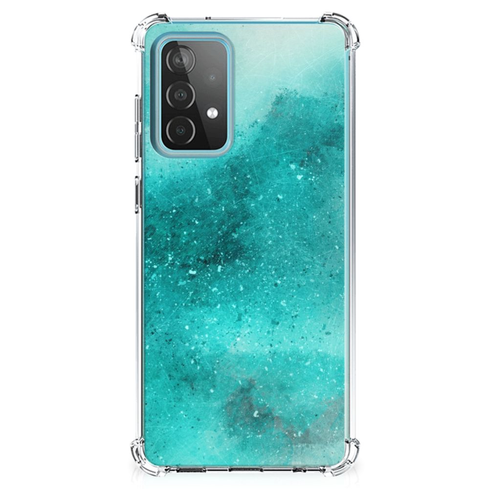 Back Cover Samsung Galaxy A52 4G/5G Painting Blue