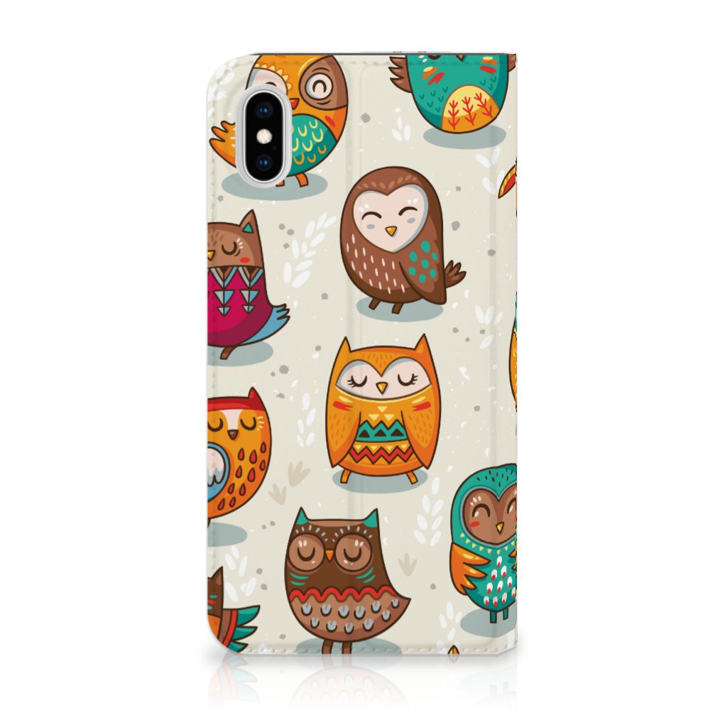 Apple iPhone Xs Max Hoesje maken Vrolijke Uilen