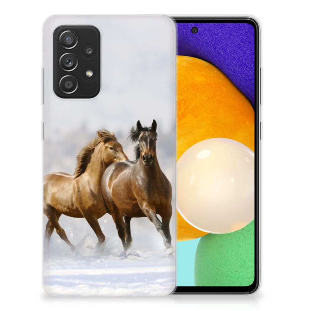 Samsung Galaxy A52 (5G/4G) TPU Hoesje Paarden