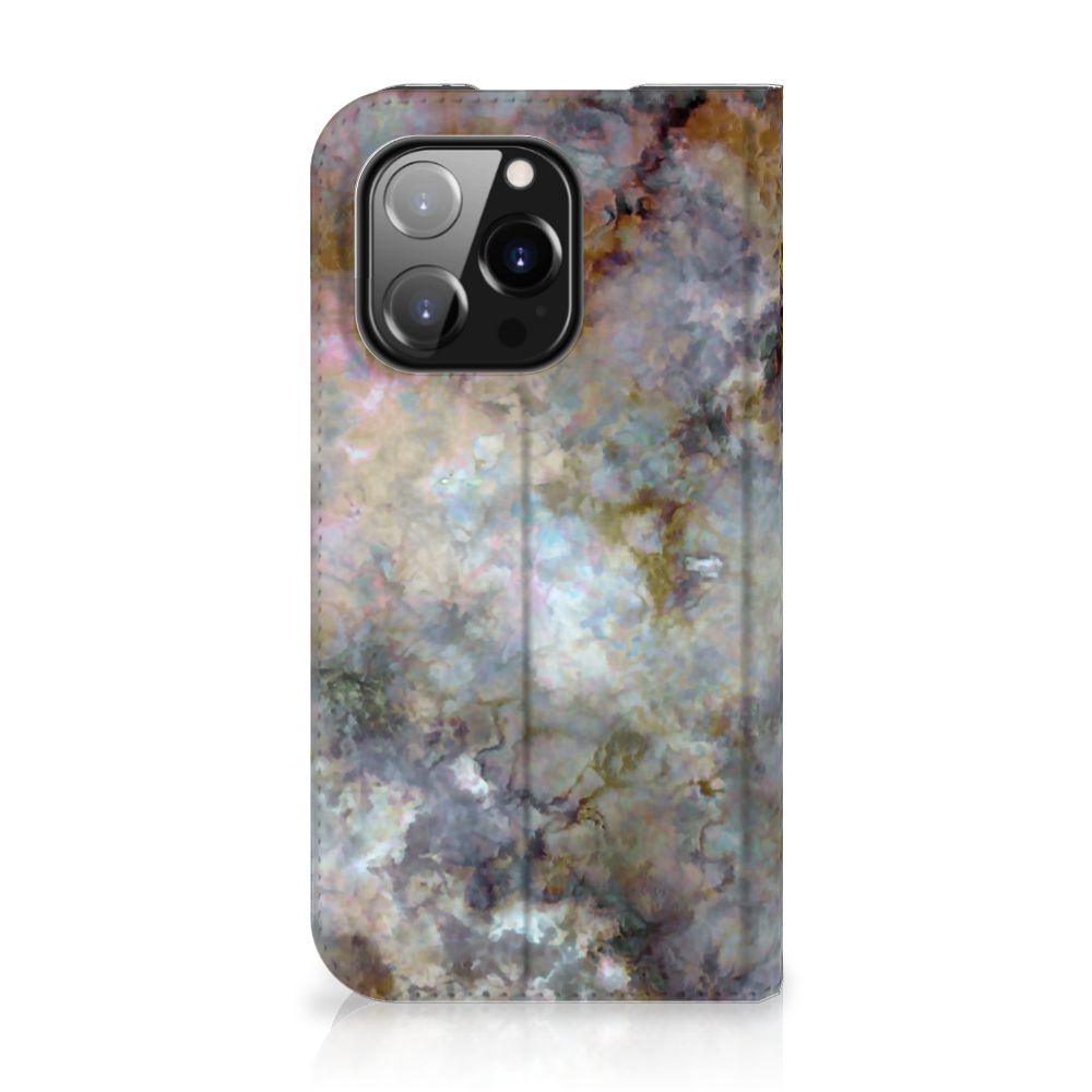 iPhone 14 Pro Standcase Marmer Grijs