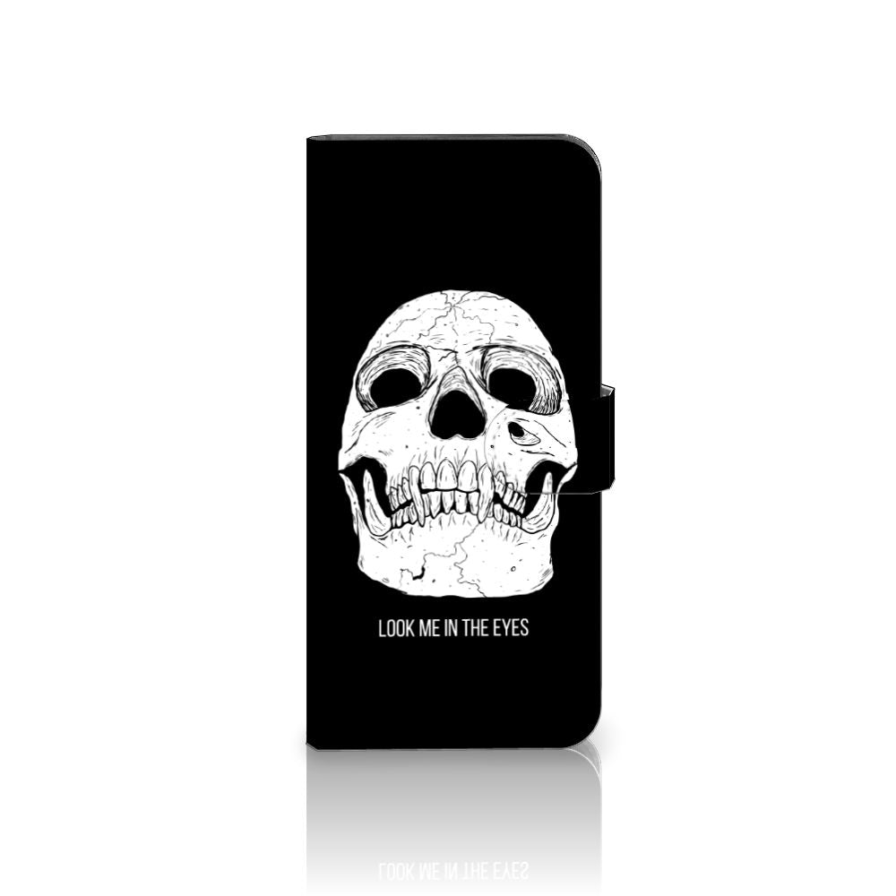 Telefoonhoesje met Naam Motorola Edge 20 Lite Skull Eyes