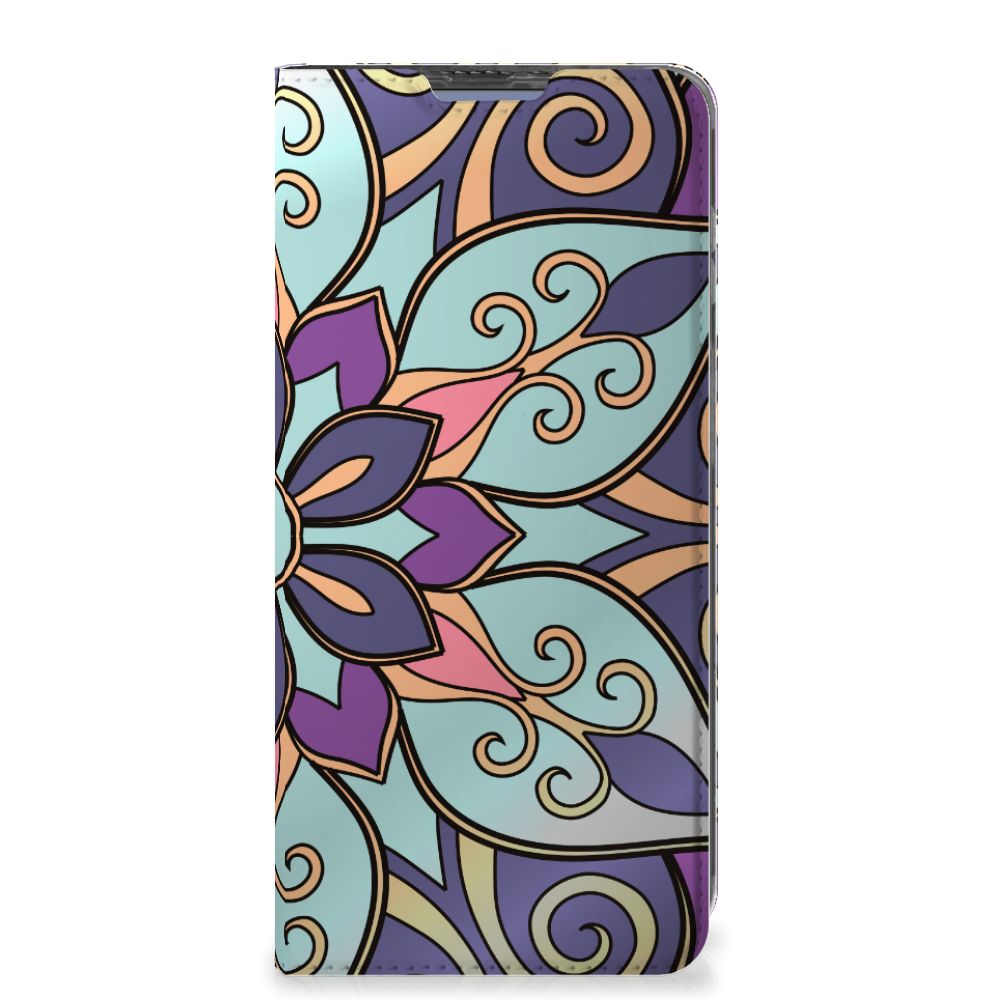 Poco X4 Pro 5G Smart Cover Purple Flower - B2C Telecom