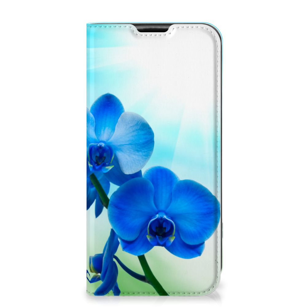 Huawei P40 Lite Smart Cover Orchidee Blauw - Cadeau voor je Moeder - B2C Telecom