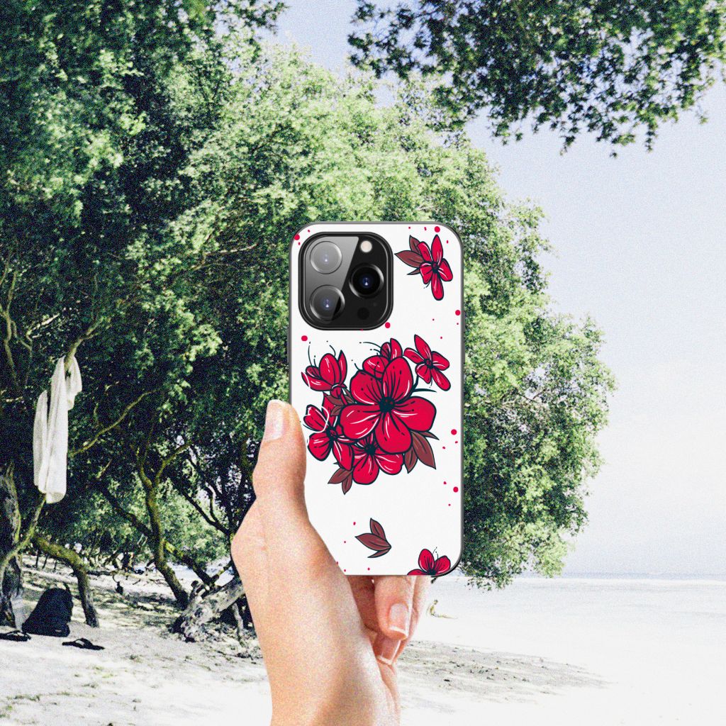 iPhone 14 Pro Bloemen Hoesje Blossom Red B2C Telecom