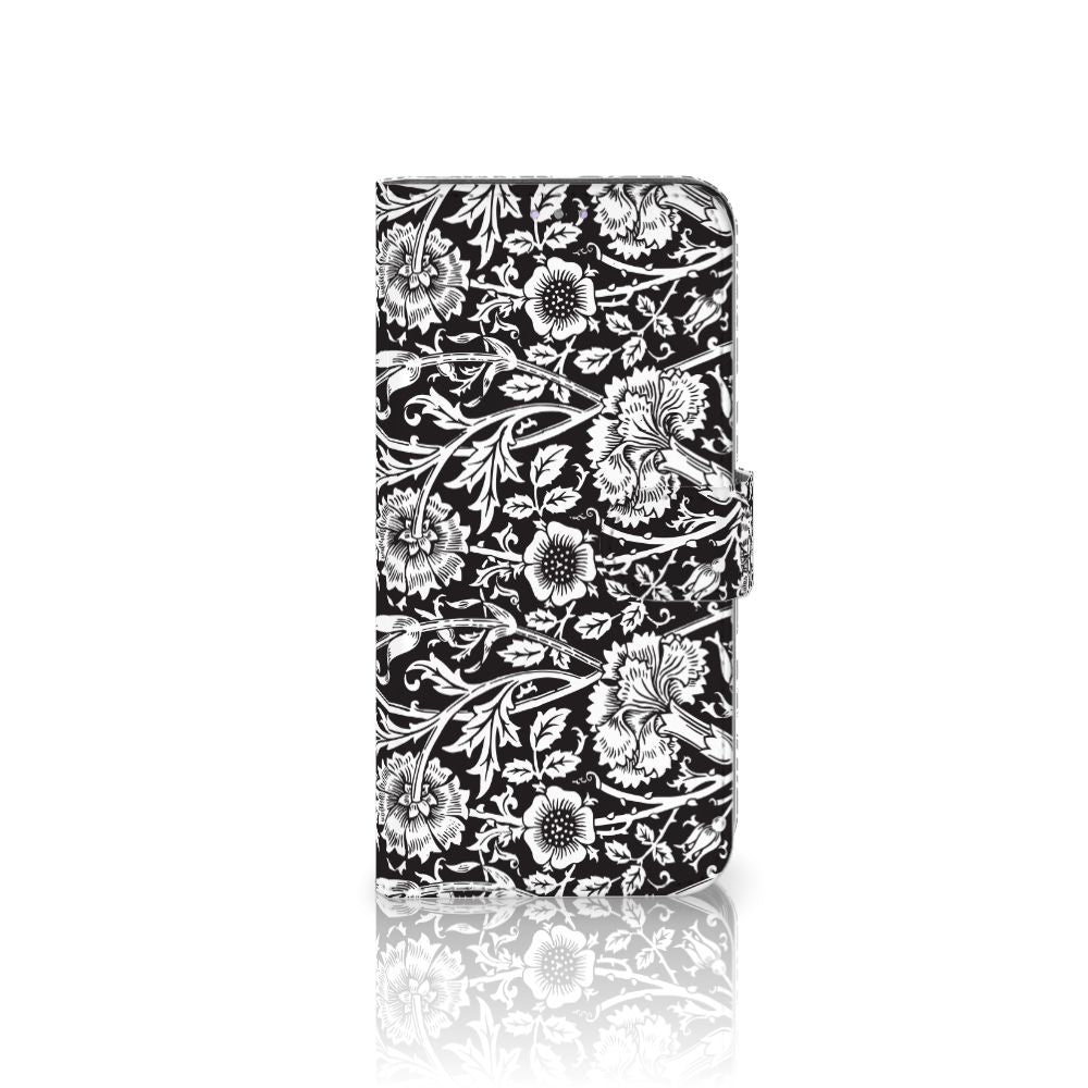 Samsung Galaxy A31 Hoesje Black Flowers