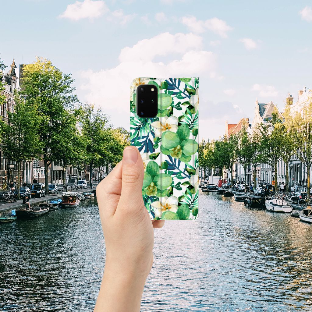 Samsung Galaxy S20 Plus Smart Cover Orchidee Groen - B2C Telecom